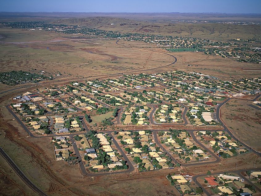 Karratha from the air.