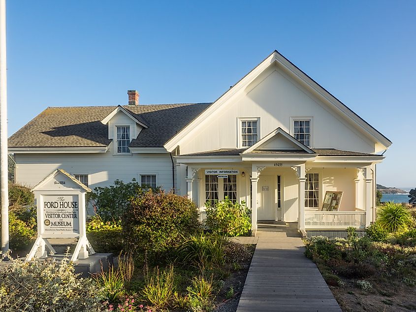 Ford House Museum in Mendocino, California.