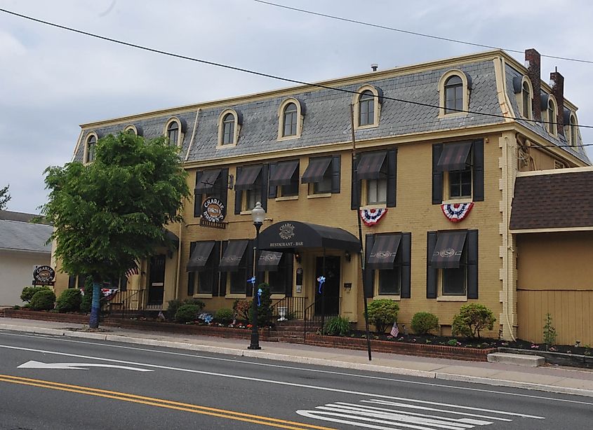 A historic inn in Woodbury, New Jersey.