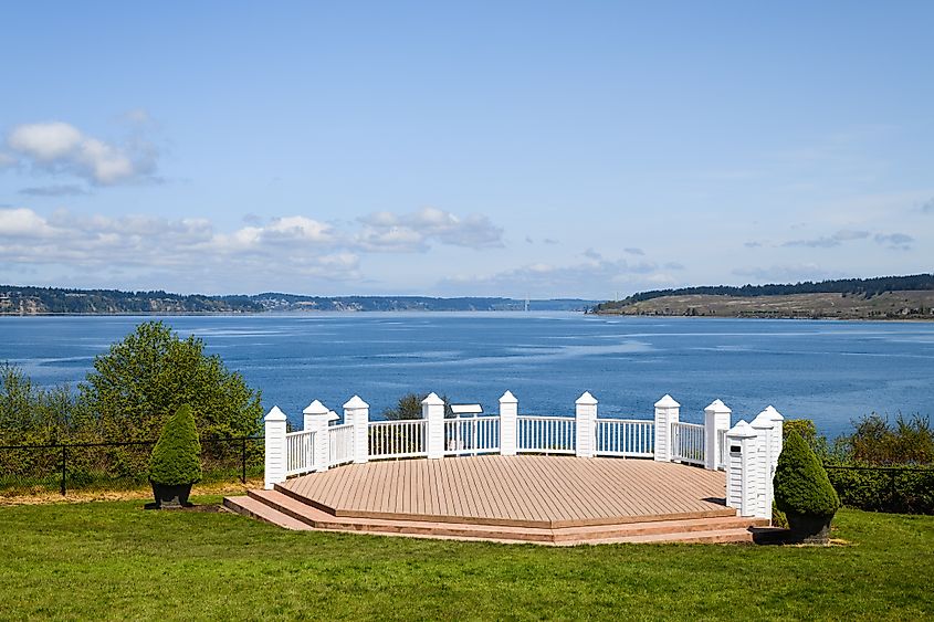 Bandstand and Stage at Pioneer Orchard Park in Steilacoom, Washington