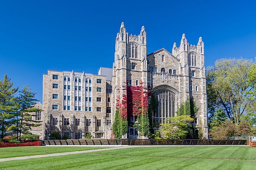 University of Michigan Law School Library on the campus of the University of Michigan in Ann Arbor, Michigan