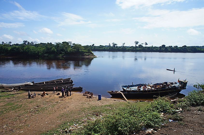 The Congo River, the world's second largest by discharge