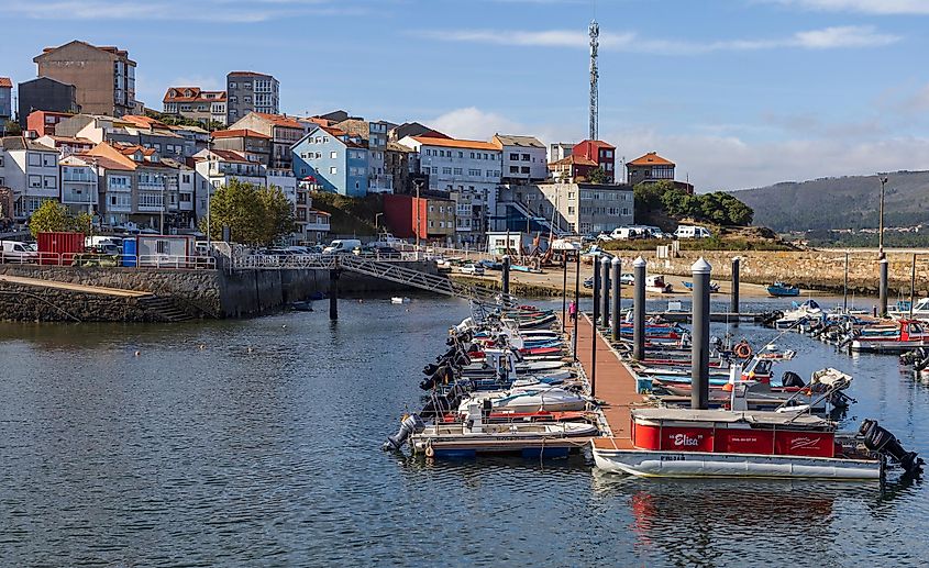 The harbour and shoreline houses of a quaint fishing village