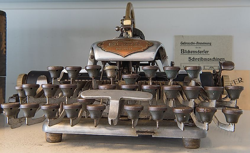 US-american travel type writer from 1896