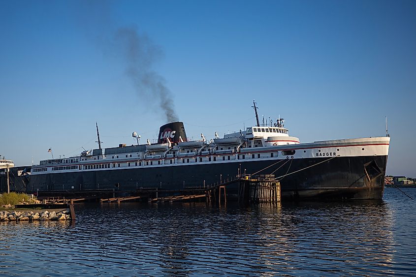 SS Badger in Ludington, Michigan