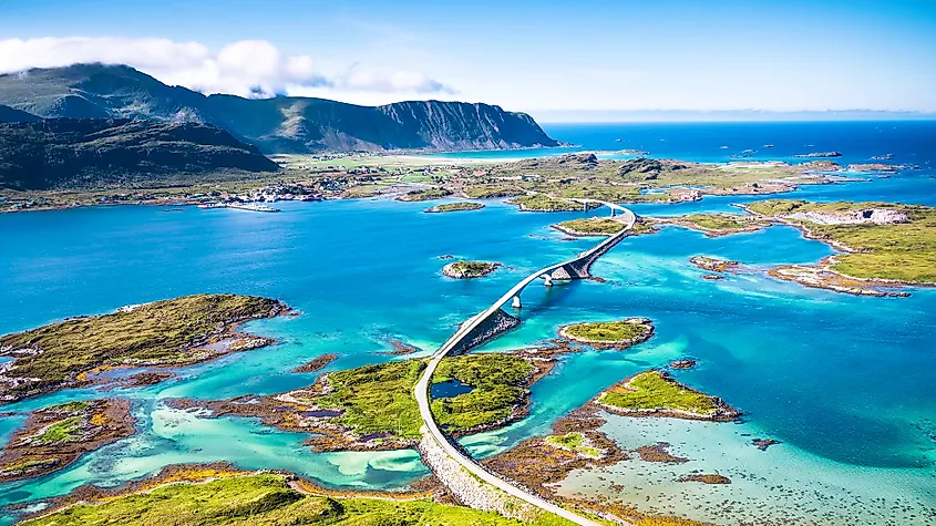Atlantic Ocean Road Norway Map Atlantic Ocean Road, Norway - Worldatlas