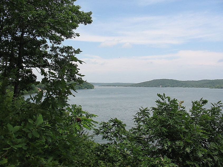 A view of a part of Grand Lake near Grove, Oklahoma. 