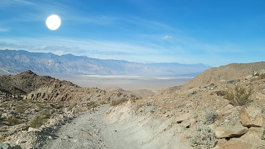 Overlooking Saline Valley, California.