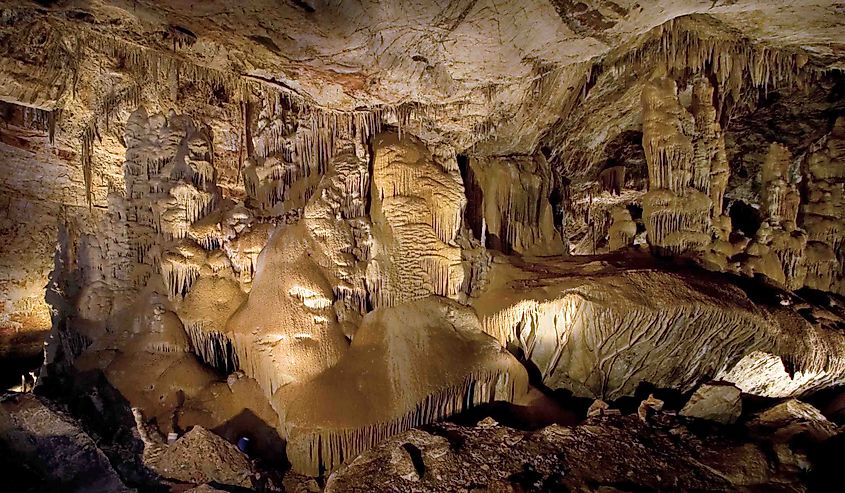 A view of the Big Room in Kartchner Caverns