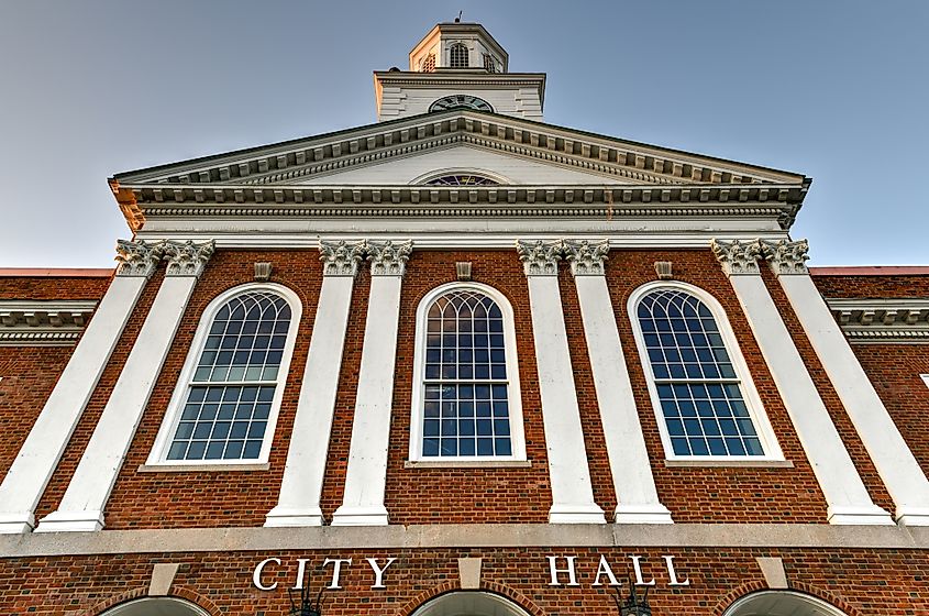 City Hall in Lebanon, New Hampshire.