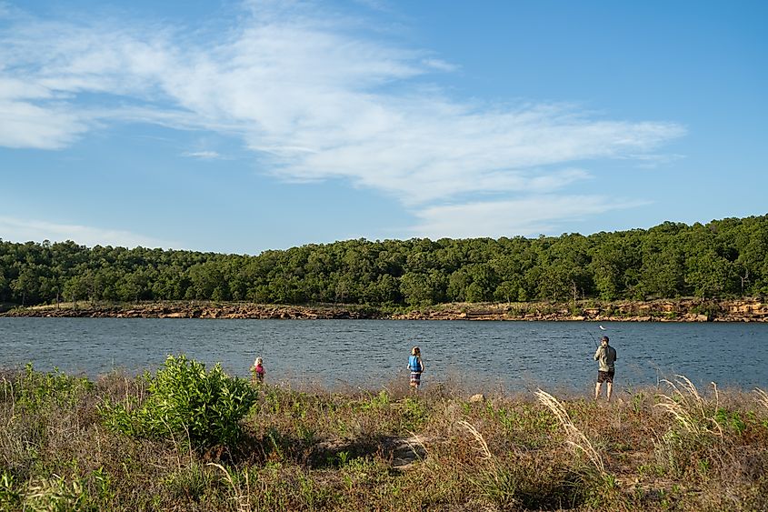Osage Point in Skiatook Lake near Skiatook, Oklahoma.