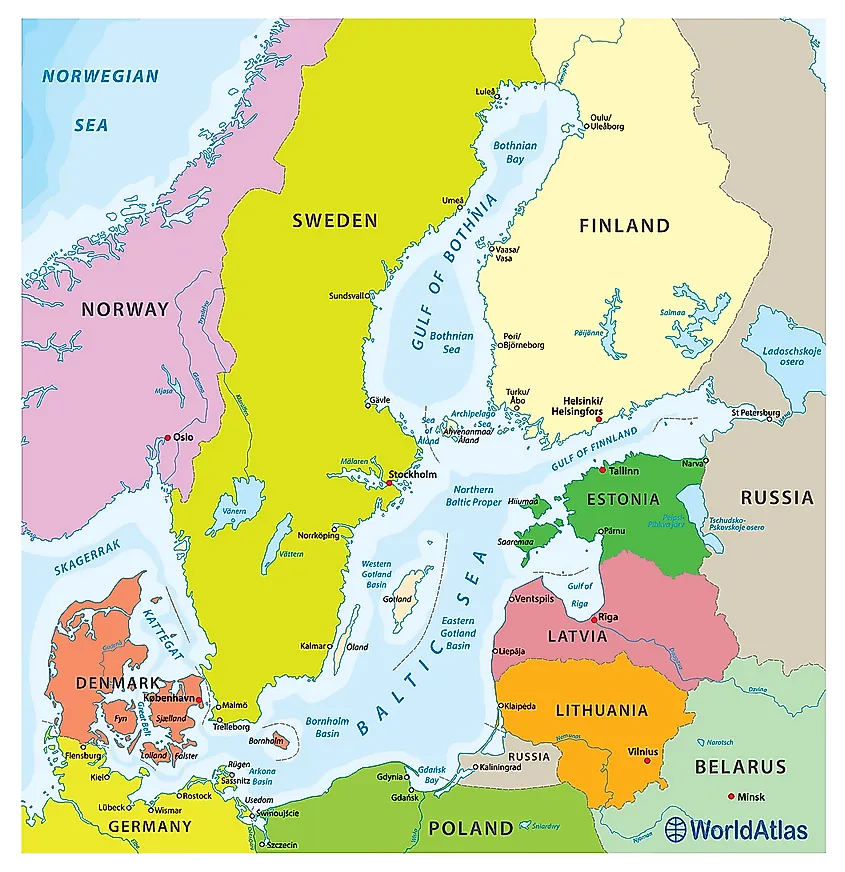 The Largest Islands In The Baltic Sea - WorldAtlas