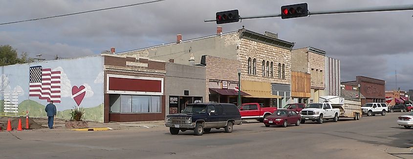 Main street in Valentine, Nebraska