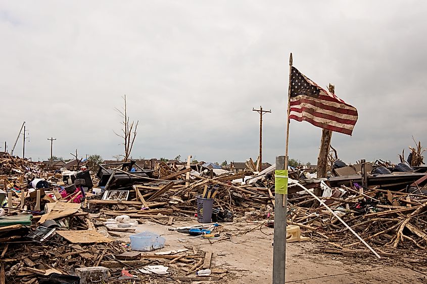 Damage from May 20, 2013 tornado in Moore, Oklahoma