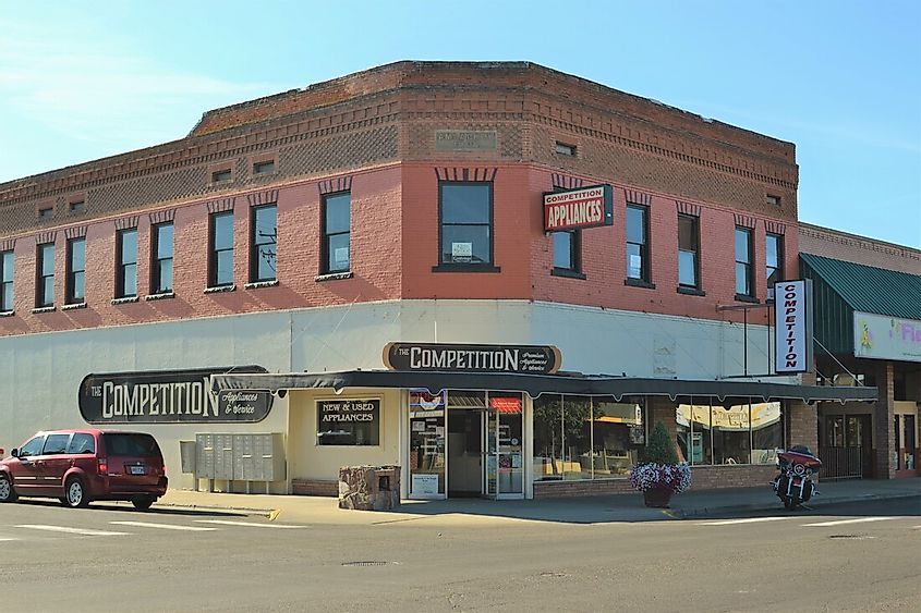Здания в центре Онтарио, штат Орегон