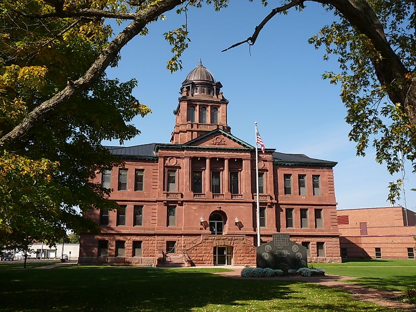 Langlade County courthouse in Antigo, Wisconsin.