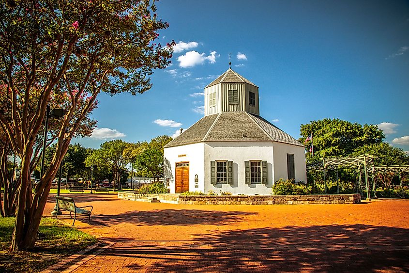 View of Vereins Kirche Museum - Memorial to the Pioneers that settled in the Fredericksburg Area. Editorial credit: ShengYing Lin / Shutterstock.com