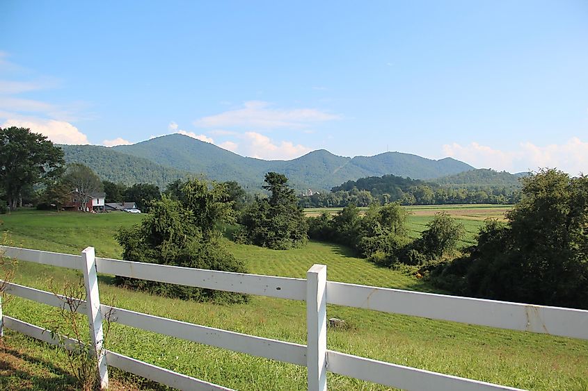 Mountains viewed from the Dillard House