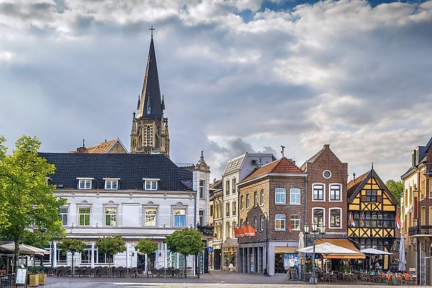 View of Sittard market square with historic houses, Netherlands (Credit: Borisb17 via Shutterstock)