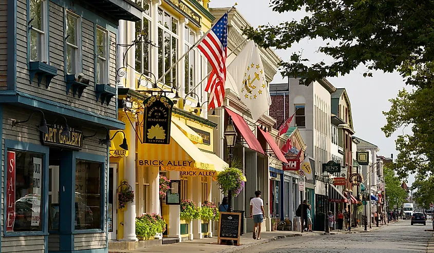 The historic seaside city of Newport, Rhode Island.
