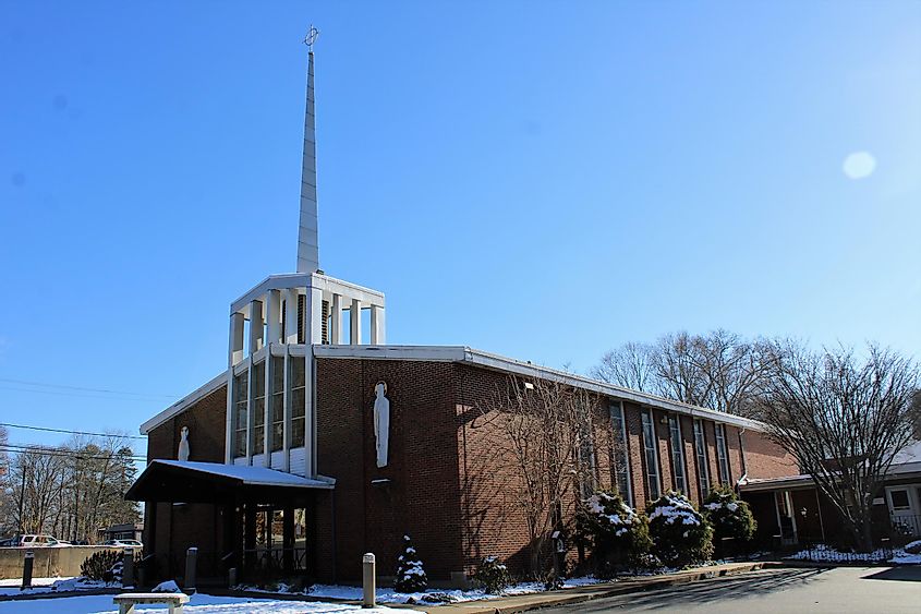 St. John the Evangelist Catholic Church in Uncasville, Connecticut.
