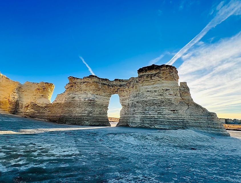 Monument Rocks In Oakley, Kansas
