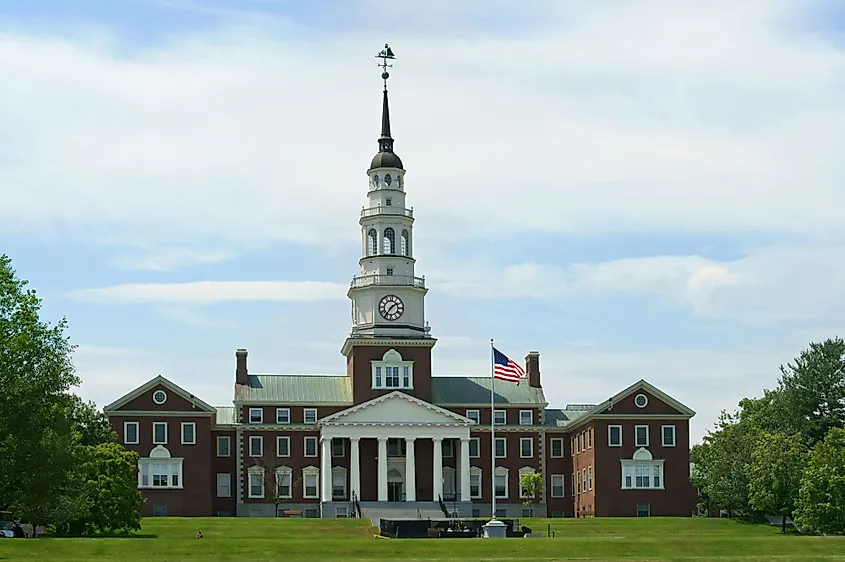 Colby College in Waterville, Maine. Editorial credit: Popova Valeriya / Shutterstock.com