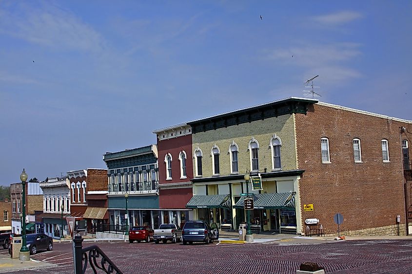 The historic district in Mount Caroll