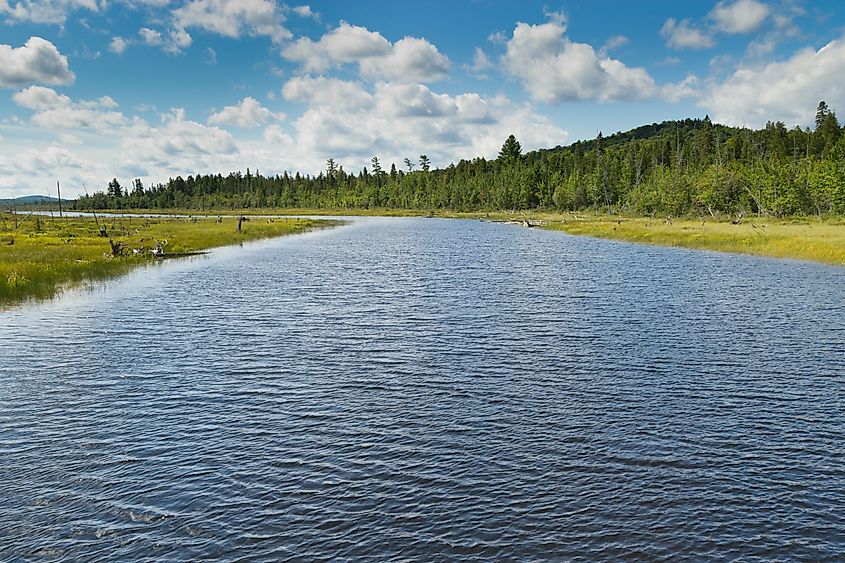 Allagash Wilderness Waterway area in Maine