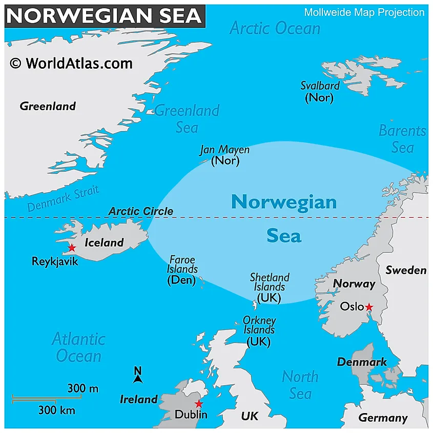 Norwegian Sea Map