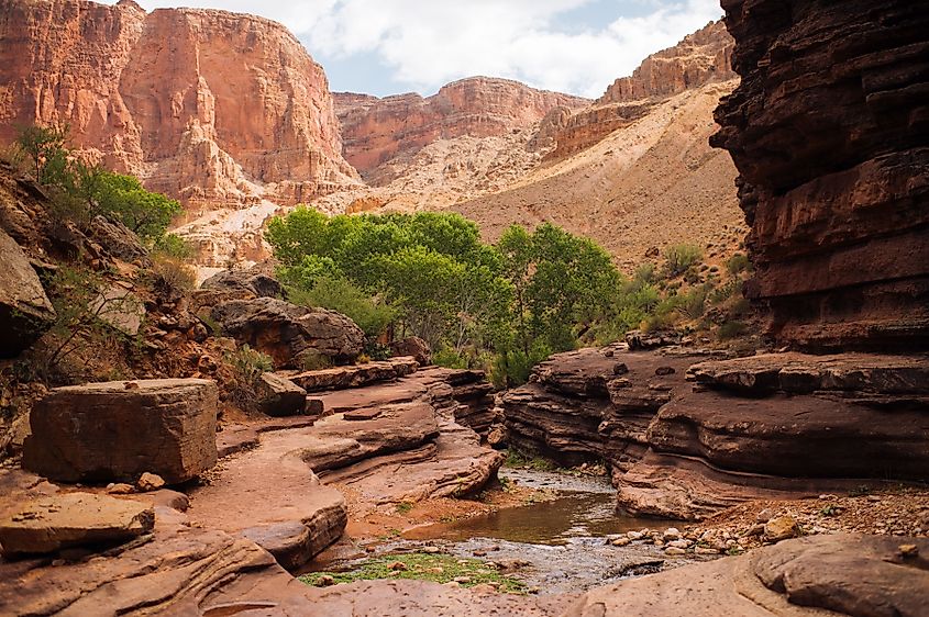 Slot Canyon situated in the Grand Canyon National Park.