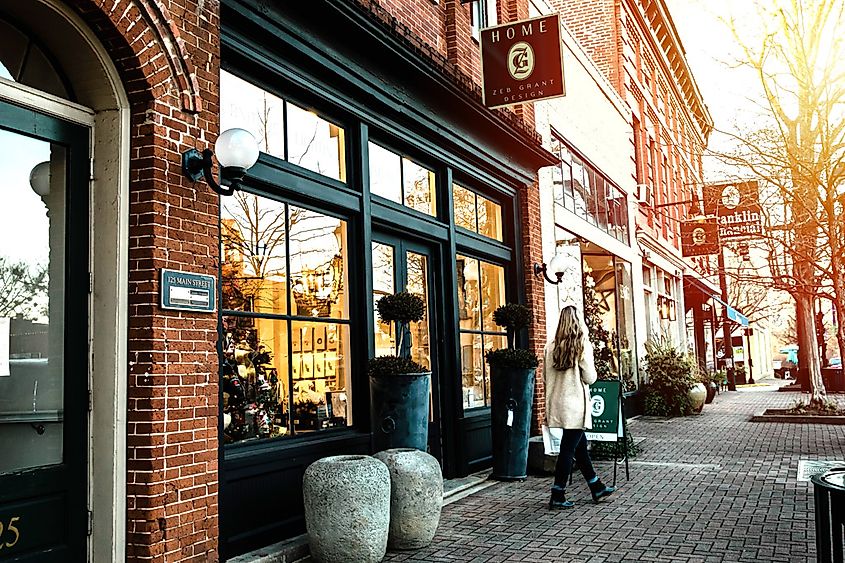 Main street in Madison Georgia, via