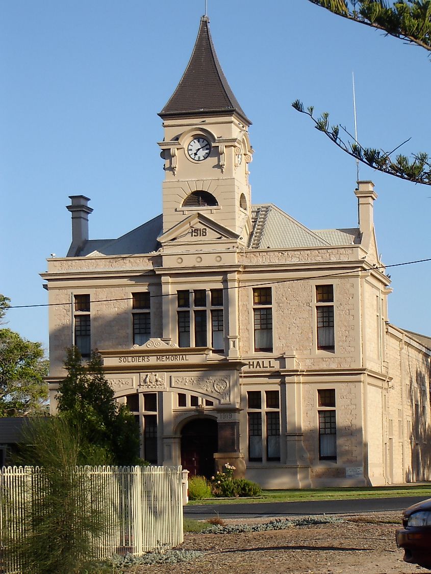 Wallaroo's town hall. 