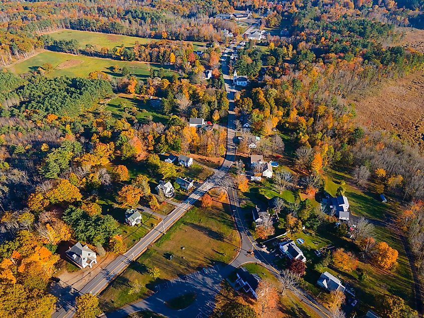 Aerial view of Eliot, Maine