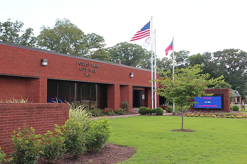 Forest Park city hall in Georgia