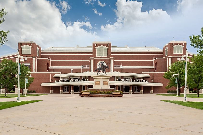 Ralph Engelstad Arena on the campus of the University of North Dakota in Grand Forks, North Dakota