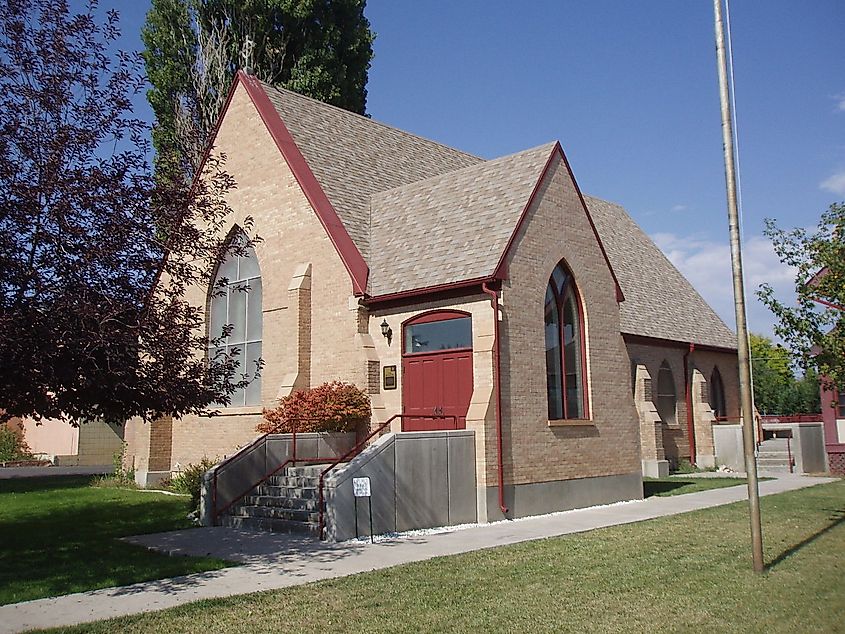 St. Paul's Episcopal Church, a historic church in Vernal, Utah, United States.