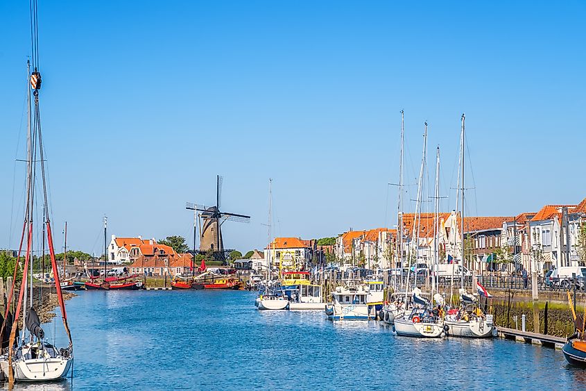 Old city of Zierikzee, Netherlands.