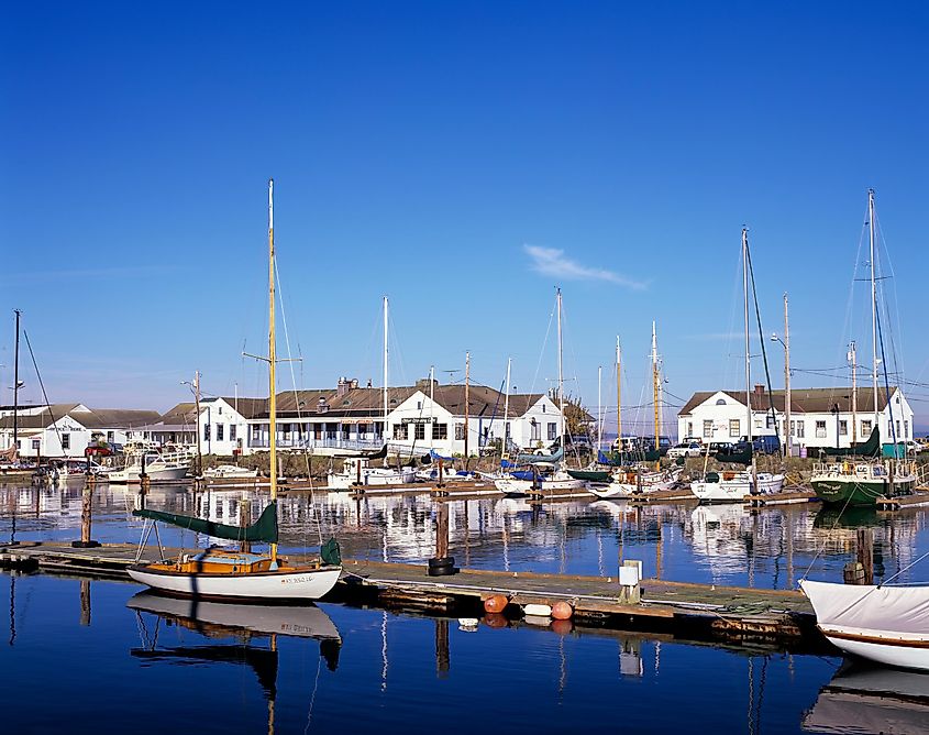 Point Hudson Marina in Port Townsend, Washington State.