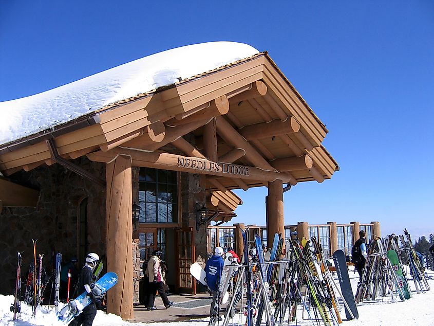 The Needles Lodge at Snowbasin Resort in Utah. 