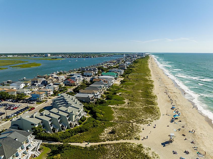 Beachfront houses and vacation rentals in Wrightsville NC Outer Banks
