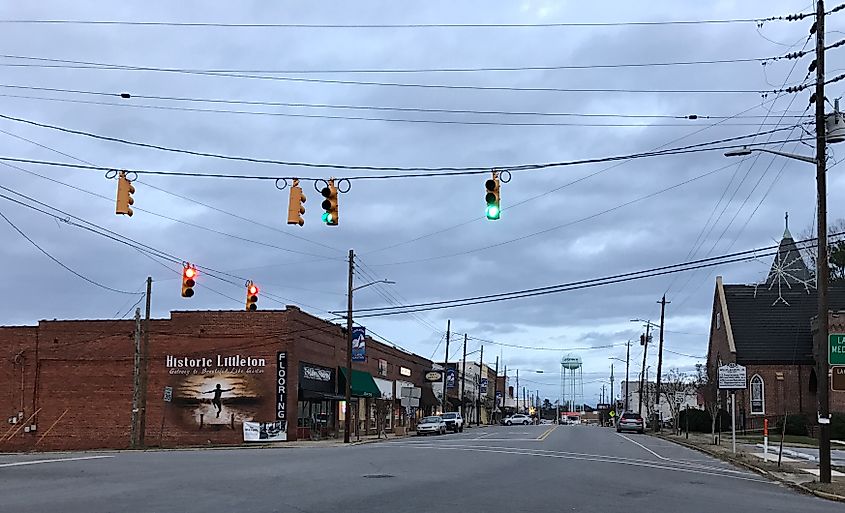 Littleton, North Carolina: Downtown along U.S. Route 158
