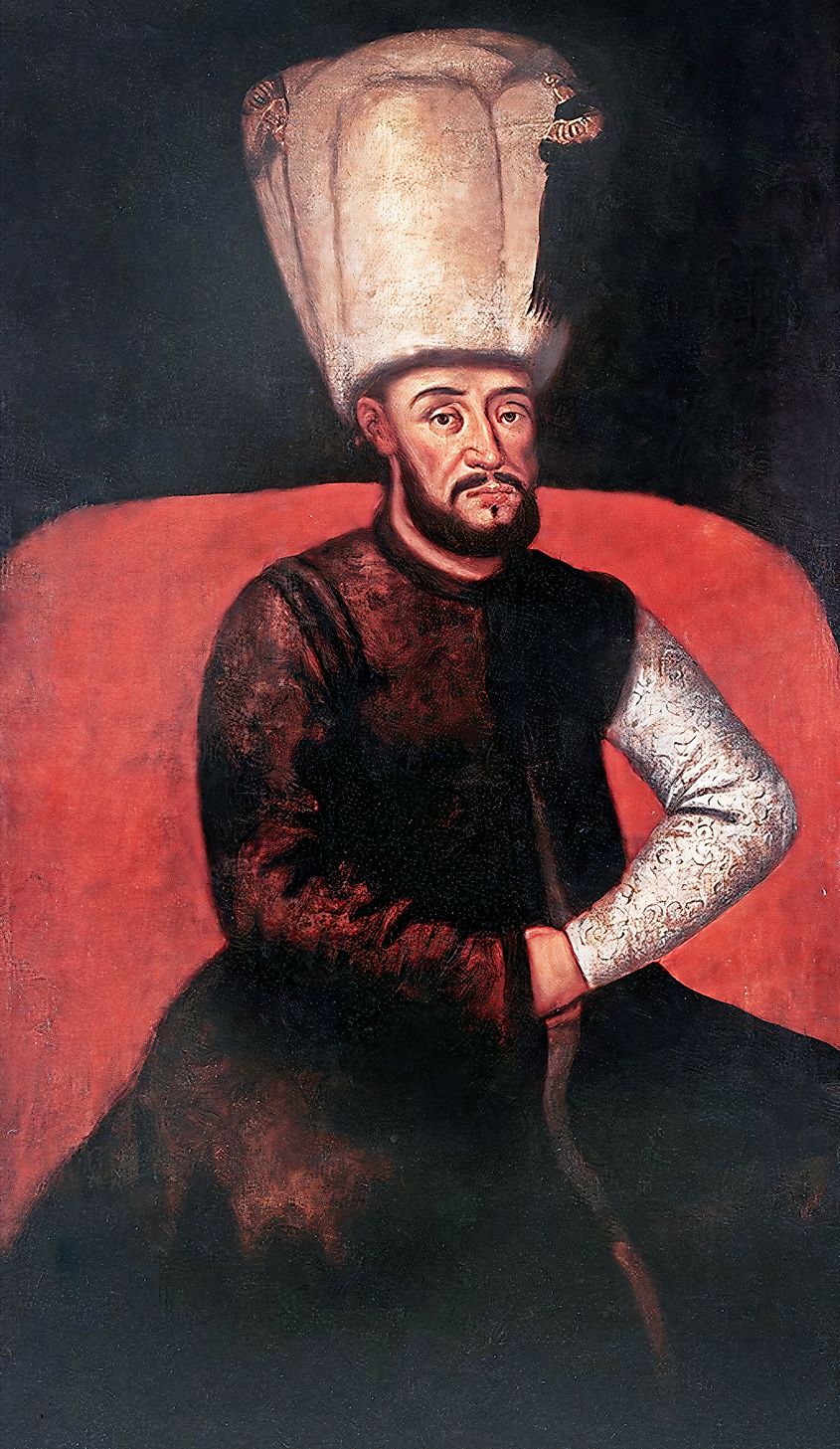 Oil painting of Mustafa I