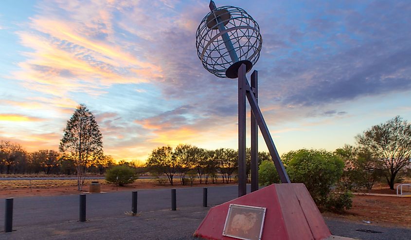 The Tropic of Capricorn monument or the Southern Tropic. The southernmost latitude where the Sun can be directly overhead