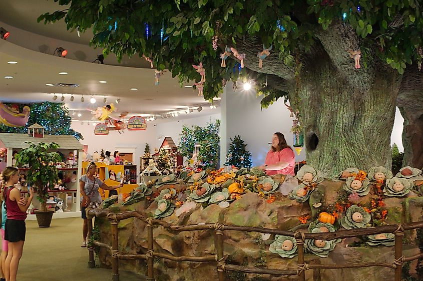 The BabyLand General Hospital, home to the birthplace of the Cabbage Patch Kids, located in Cleveland, Georgia. Editorial credit: Del Harper / Shutterstock.com