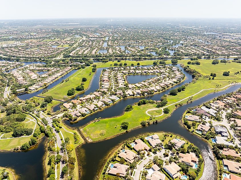 Drone photo Coral Springs, Florida.