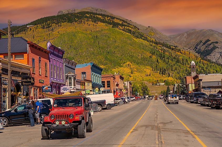 The beautiful downtown area of Silverton, Colorado.