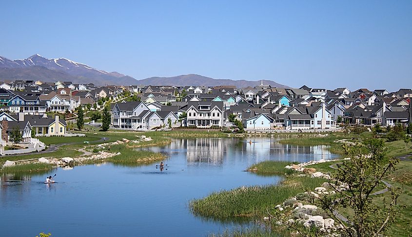 The beautiful town of South Jordan, Utah.