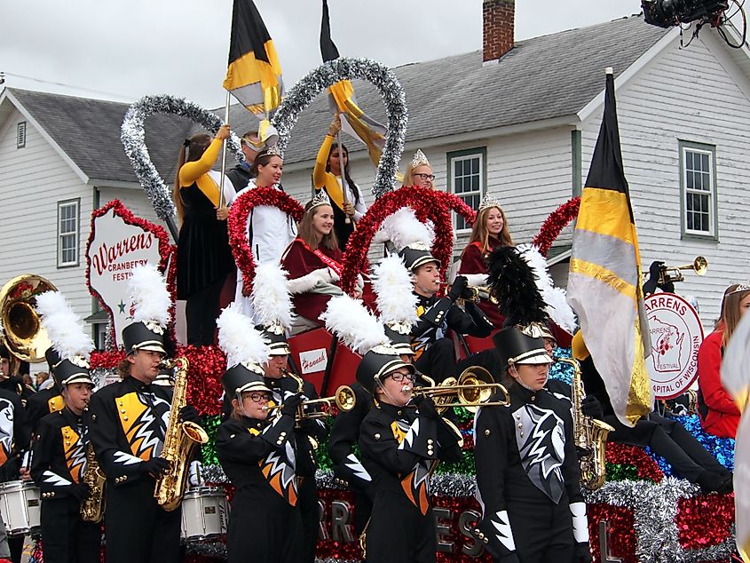 Warrens Cranberry Festival parade in Warrens, Wisconsin