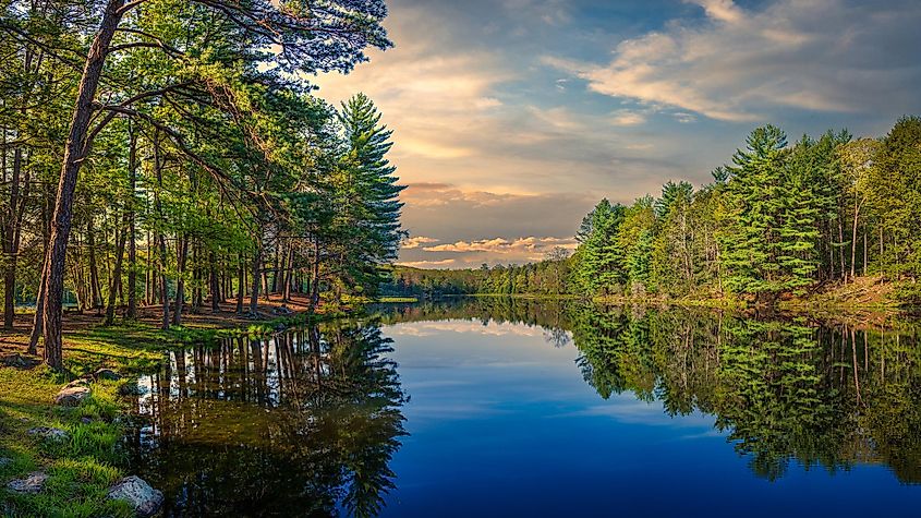 Stony Lake in Stokes State Forest New Jersey